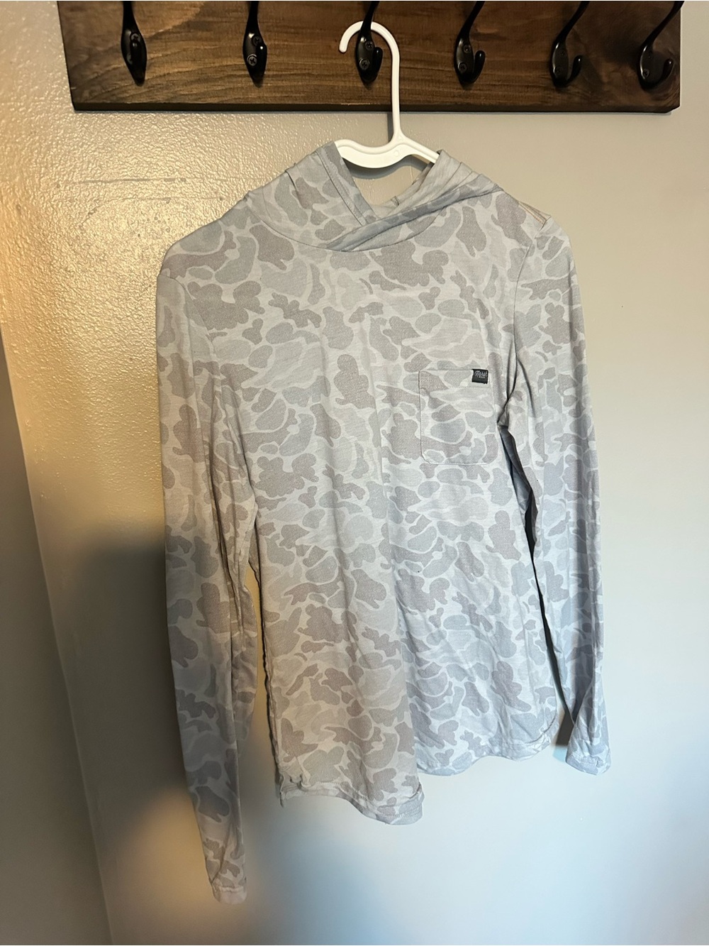 Marsh Light Gray Camo Lightweight Hoodie